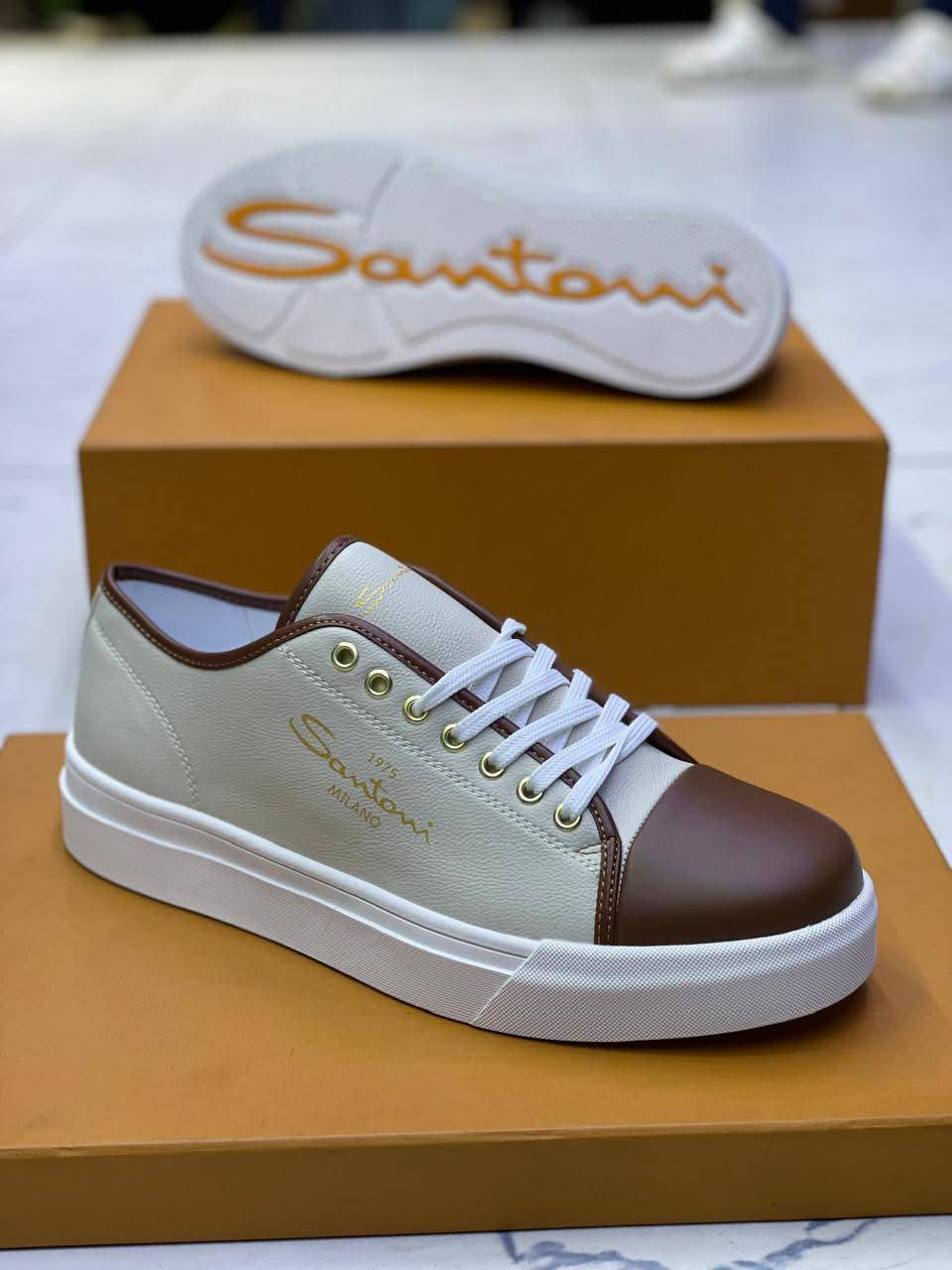 Santoni Milano Classic Comfort Sneakers Shoes